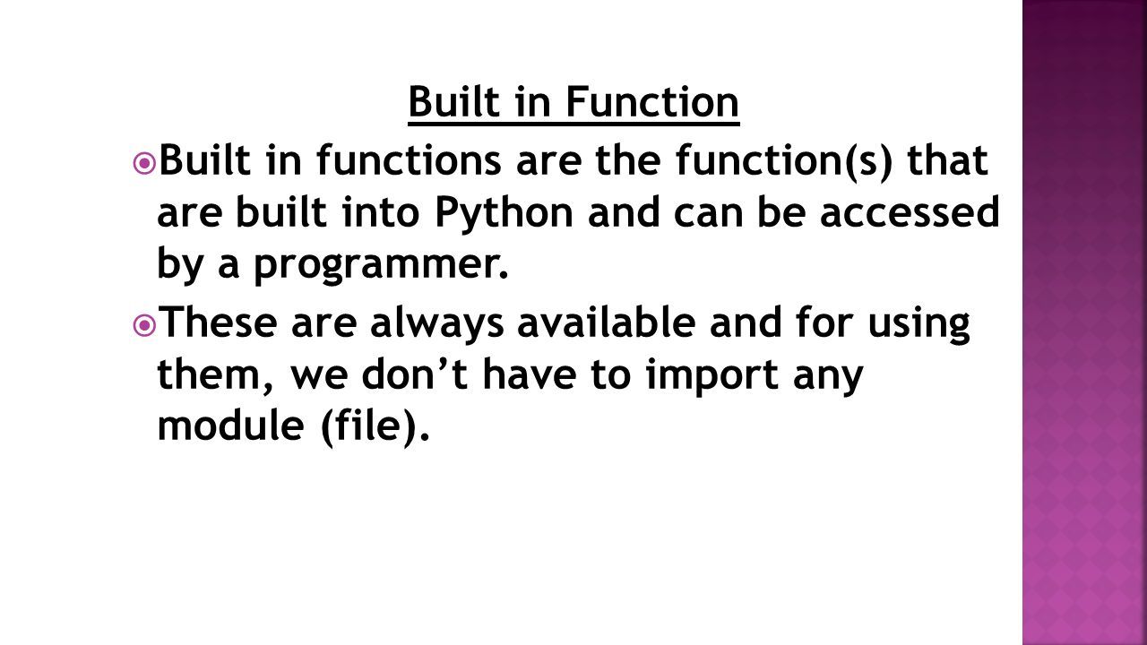 A function is a named sequence of statement(s) that performs a ...