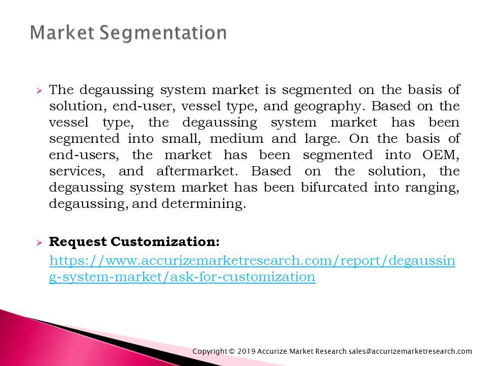  The degaussing system market is segmented on the basis of solution, end-user, vessel type, and geography.