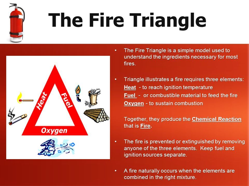 Fire Extinguisher Training Presented by:. The Fire Triangle The Fire ...