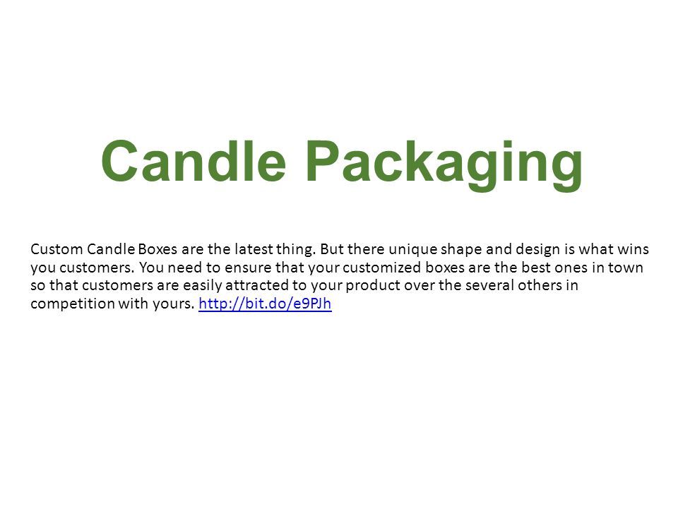 Candle Packaging Custom Candle Boxes are the latest thing.