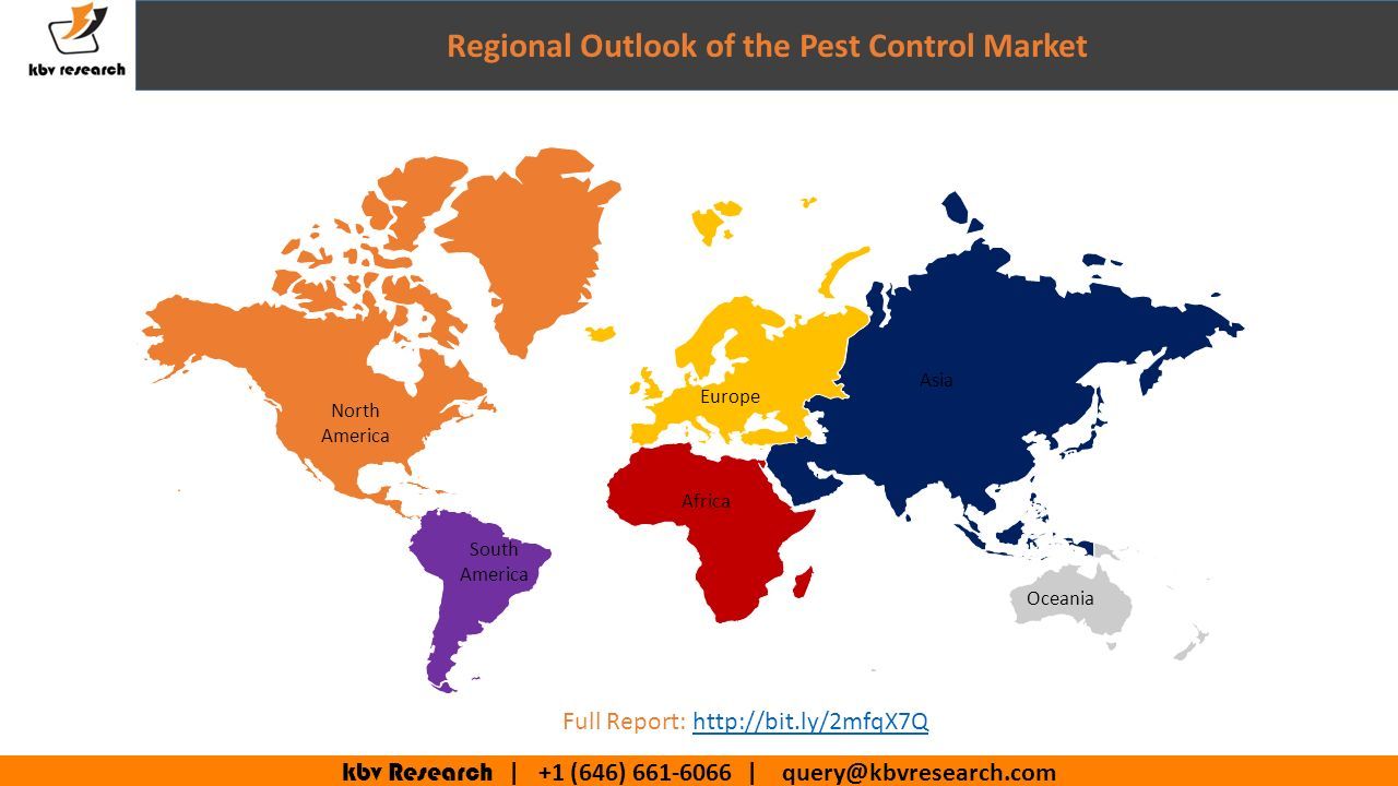 kbv Research | +1 (646) | Regional Outlook of the Pest Control Market North America South America Africa Oceania Asia Europe Full Report:
