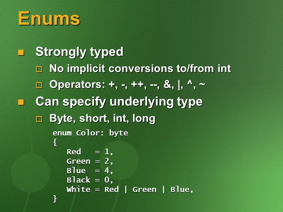 C# – The Big Ideas The first component oriented language in the C/C++ ...