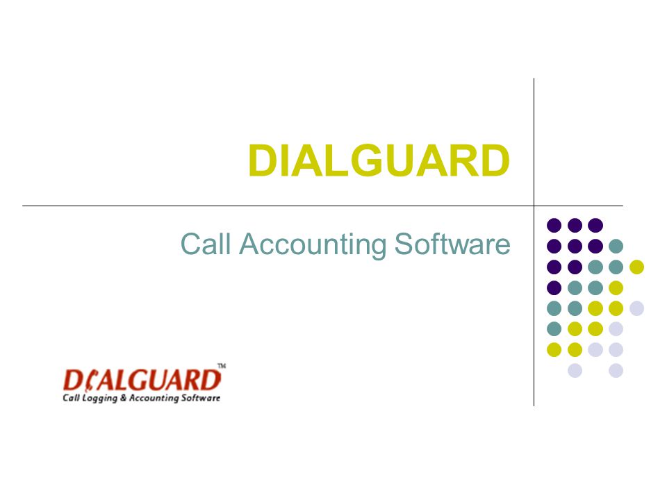 DIALGUARD Call Accounting Software
