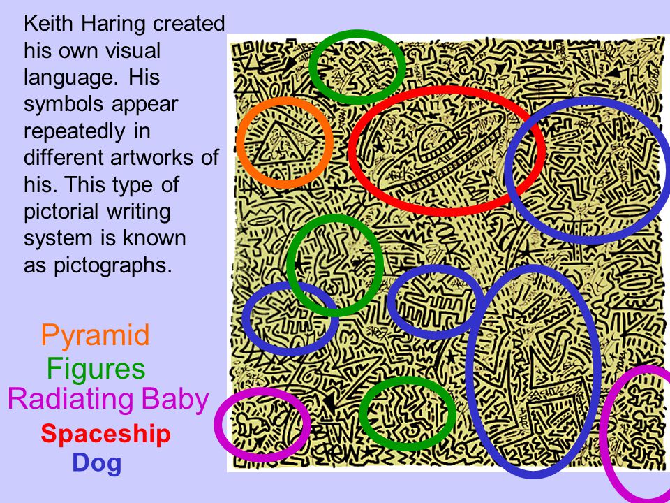 Keith Haring created his own visual language.