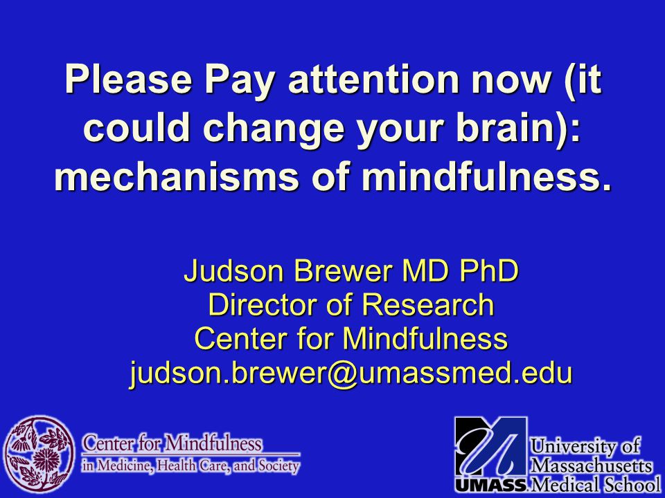 Please Pay attention now (it could change your brain): mechanisms of ...