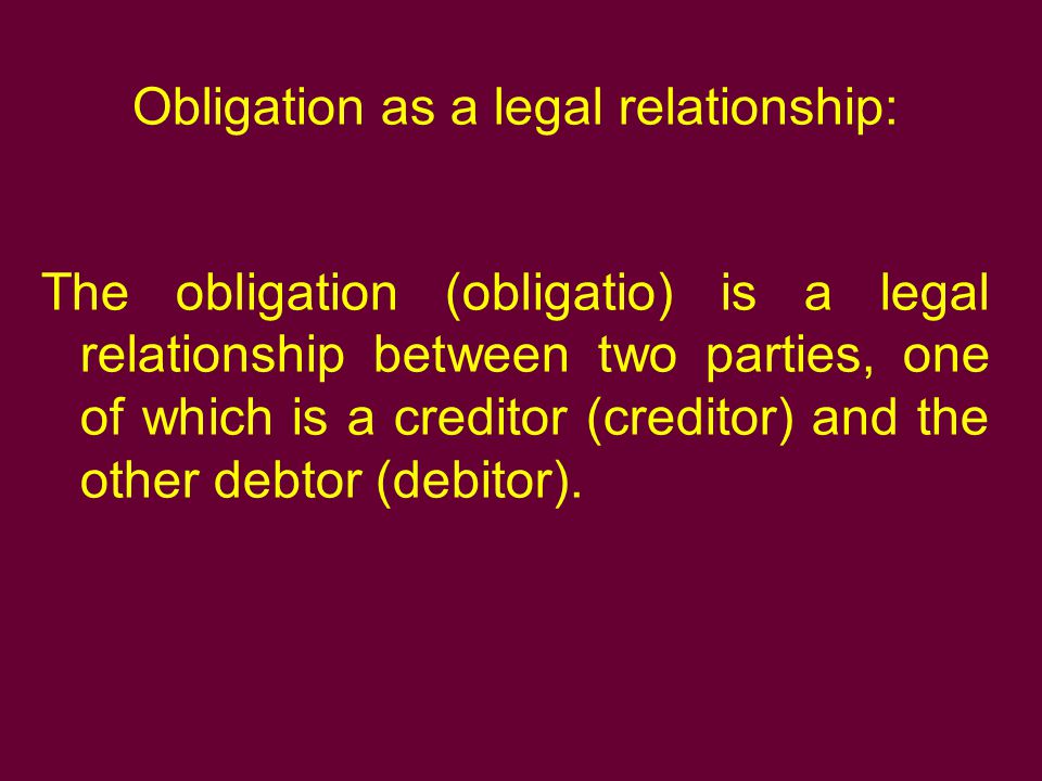 What Is Obligation