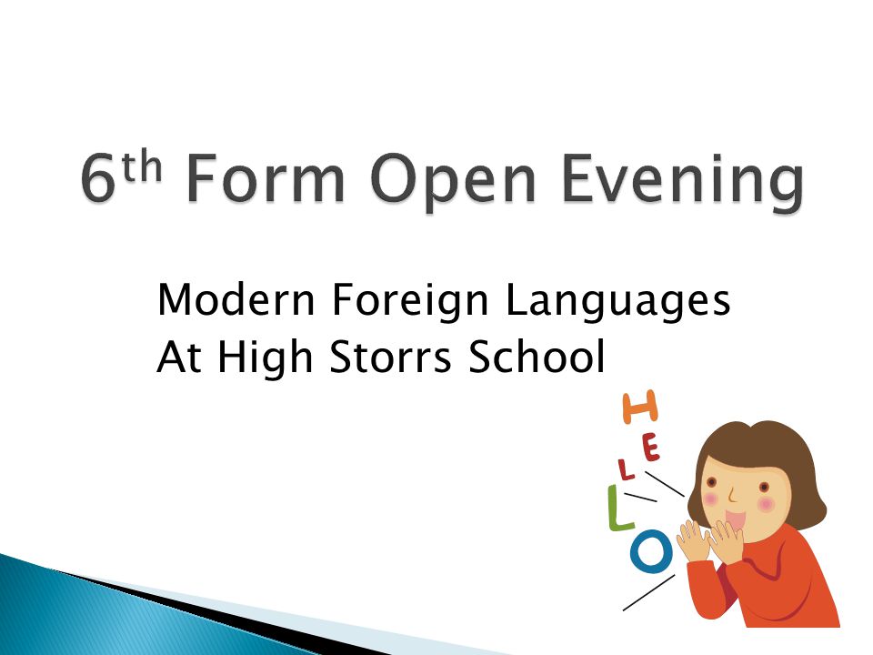 Modern Foreign Languages At High Storrs School