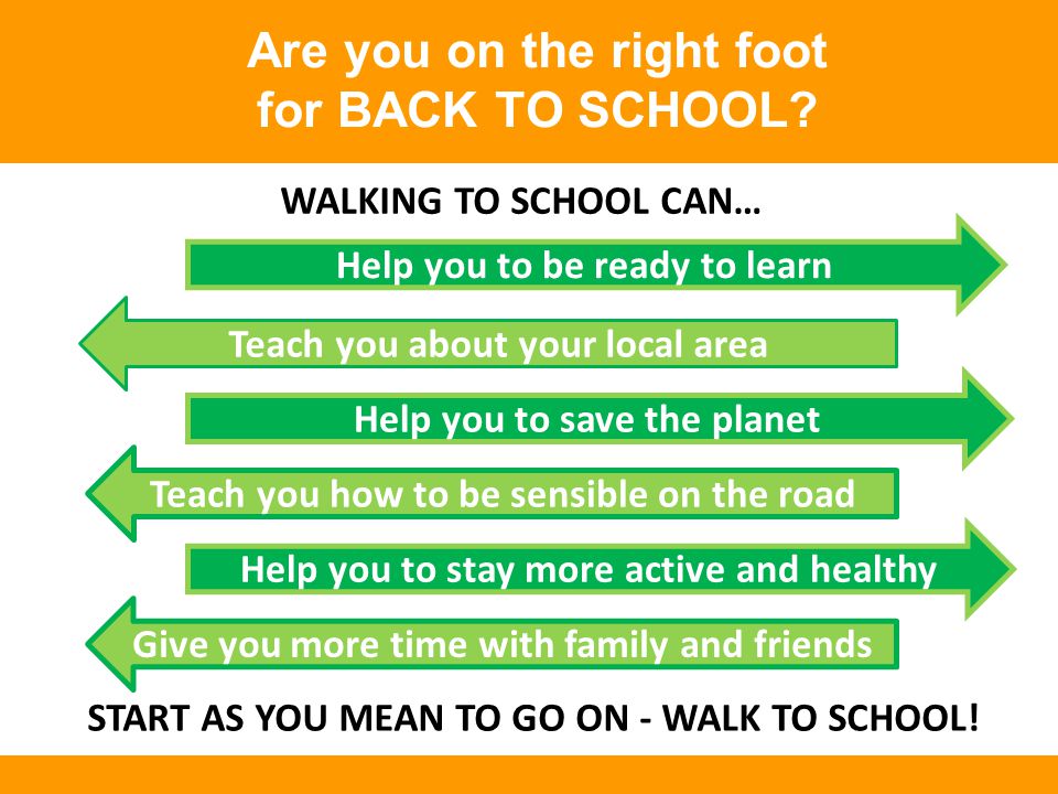 Are you on the right foot for BACK TO SCHOOL.