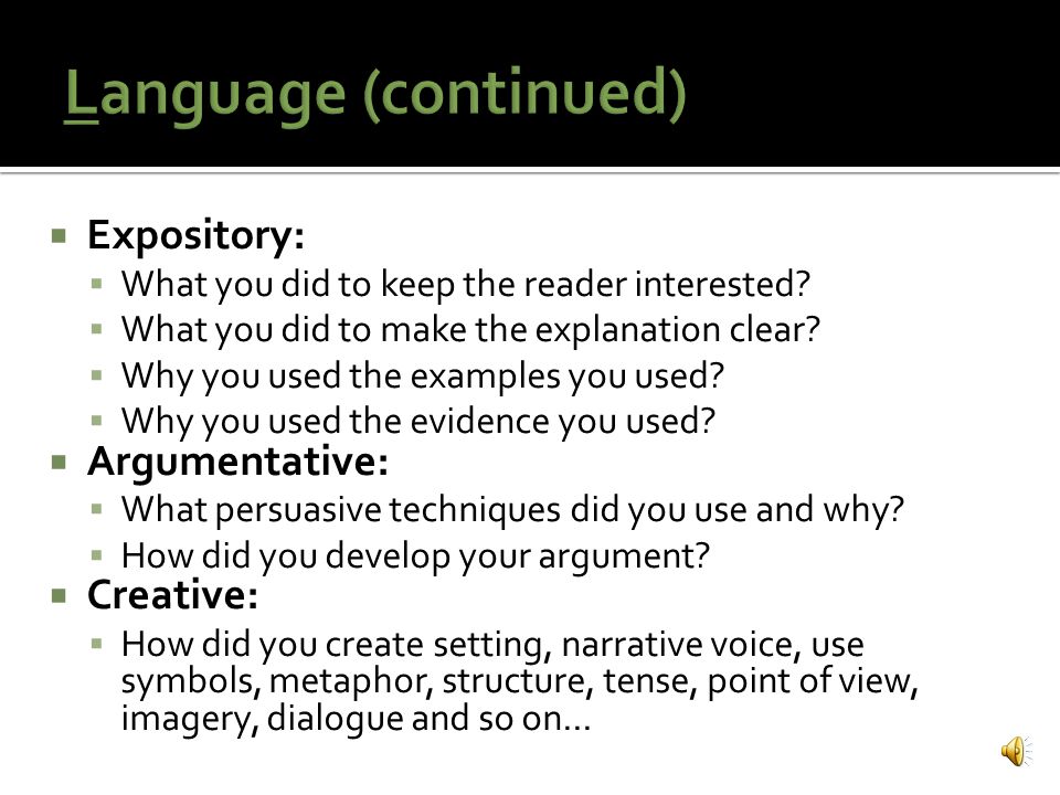  As an author, you should be conscious (thinking about) why you are making particular linguistic and structural choices:  To symbolise an idea.