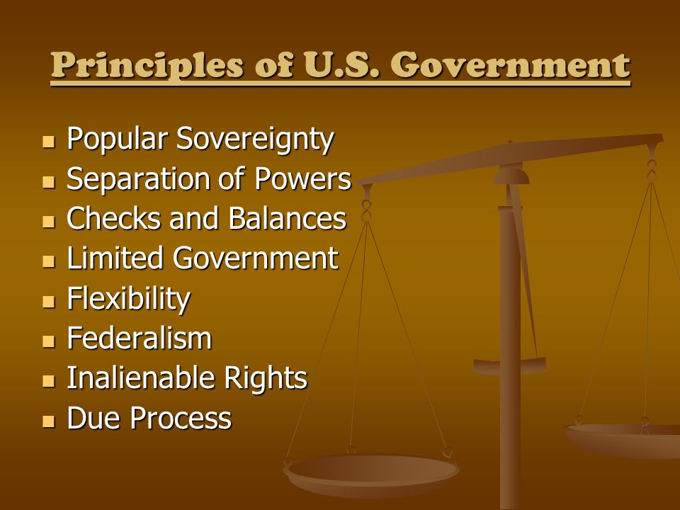 Principles of U.S.