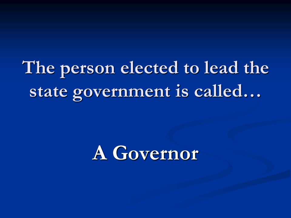 A Governor