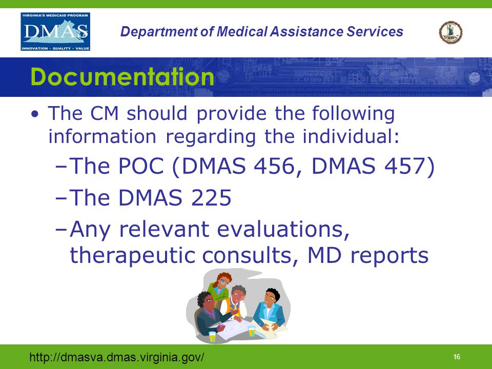 15 Department of Medical Assistance Services Service Limitations Training cannot include services available under Medicaid State Plan services or educational courses.