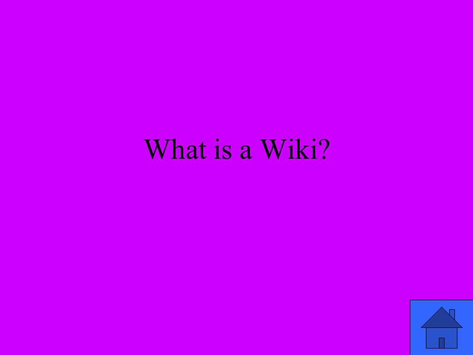 What is a Wiki