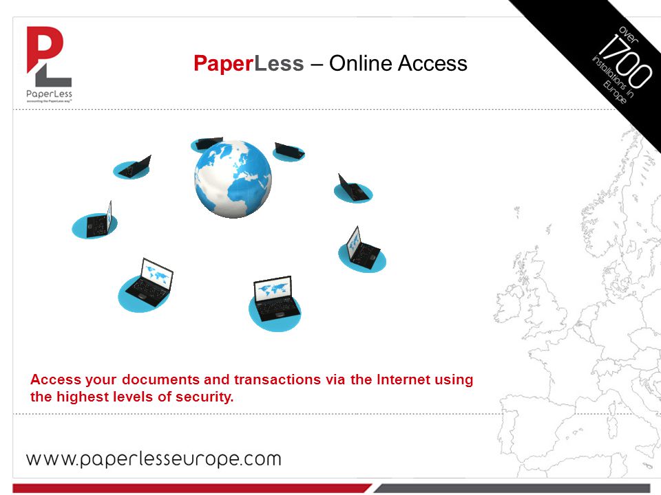 Access your documents and transactions via the Internet using the highest levels of security.