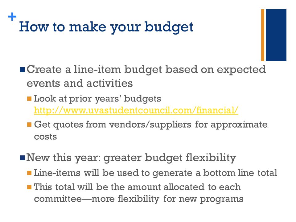 creating managing a committee budget uva student council october budget for student