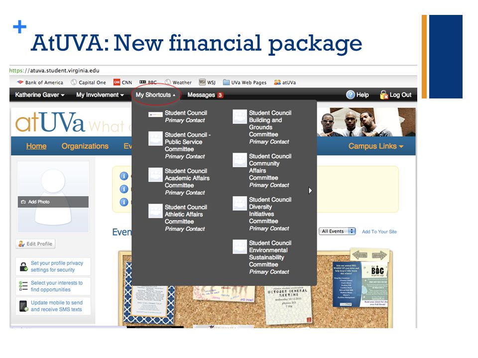 + AtUVA: New financial package