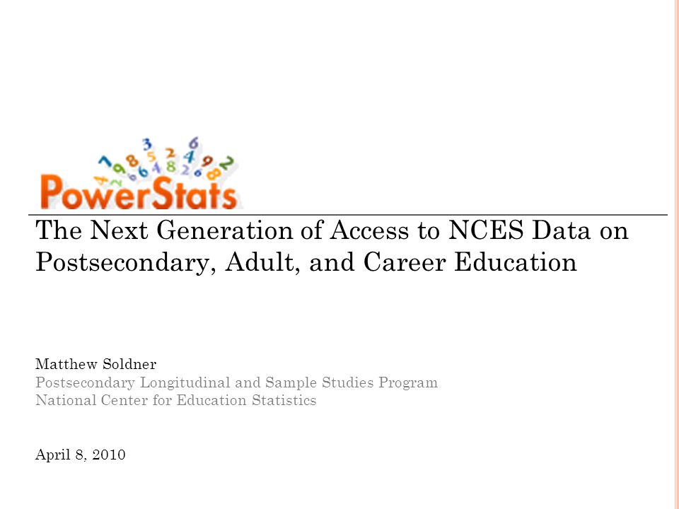 Nces Analyzing Nces Complex Survey Data