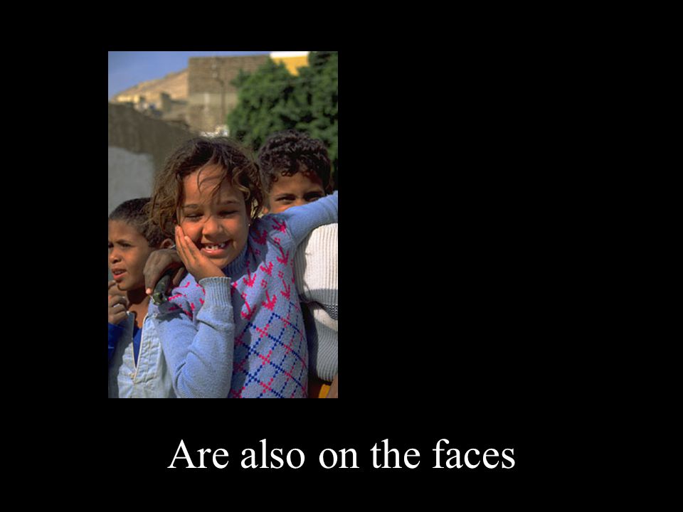 Are also on the faces