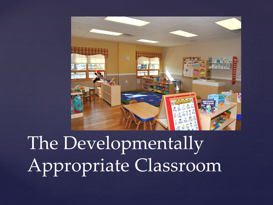 The Developmentally Appropriate Classroom
