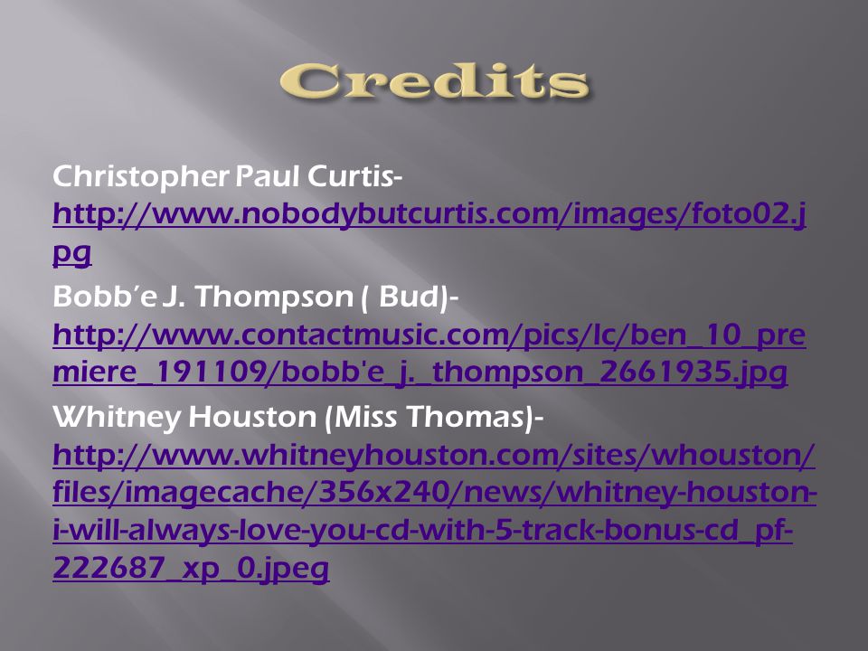 Christopher Paul Curtis-   pg   pg Bobb’e J.