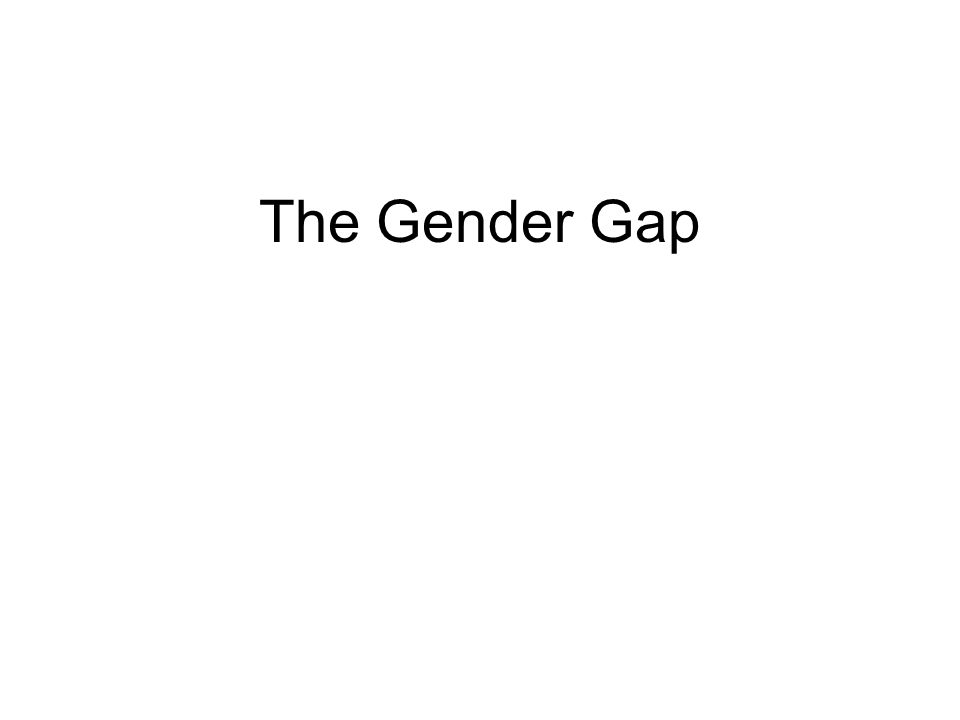 The Gender Gap