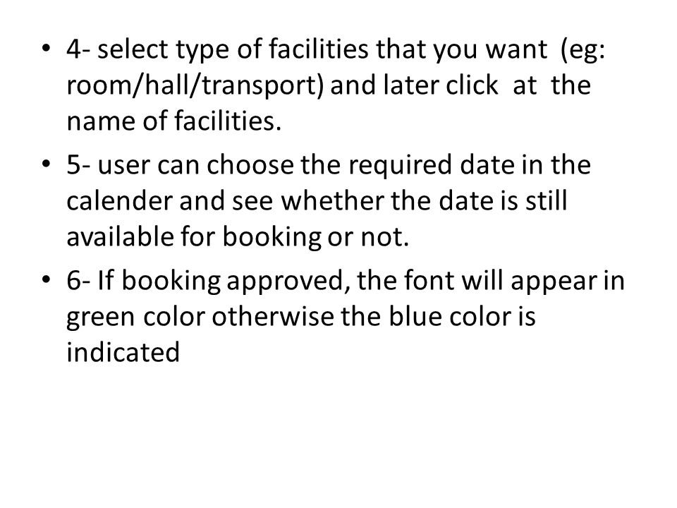 Manual User For Booking Facilities 1 Login Portal Ppum 2 Click Online Application 3 Choose Facility Booking Ppt Download