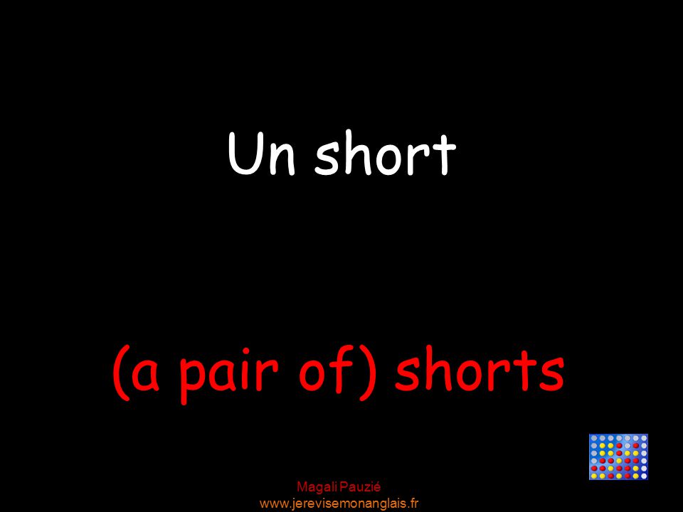 Magali Pauzié   (a pair of) shorts Un short