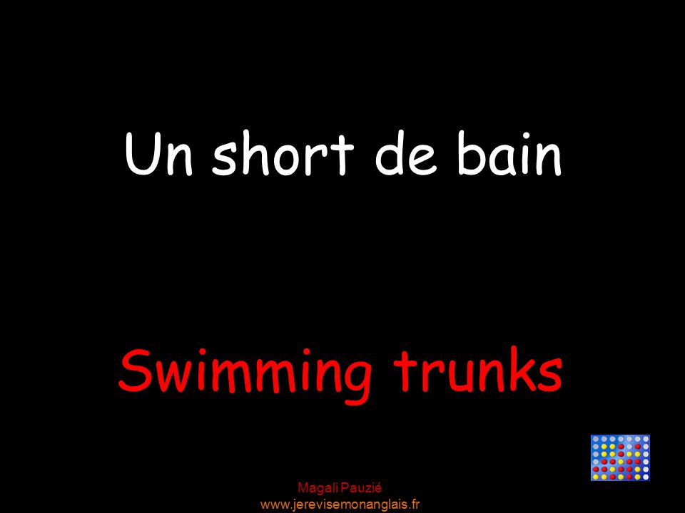 Magali Pauzié   Swimming trunks Un short de bain