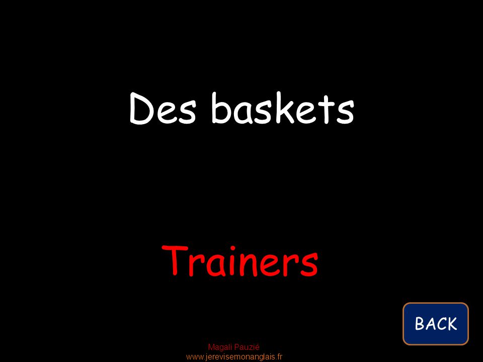 Magali Pauzié   Trainers Des baskets BACK