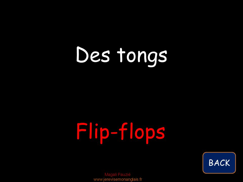Magali Pauzié   Flip-flops Des tongs BACK