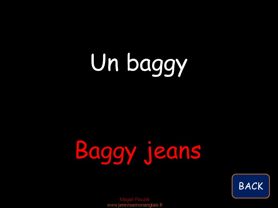 Magali Pauzié   Baggy jeans Un baggy BACK