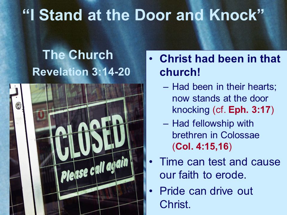 Heaven S King At The Door Behold I Stand At The Door And Knock