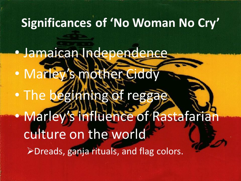 The Meaning Behind Bob Marley's No Woman, No Cry