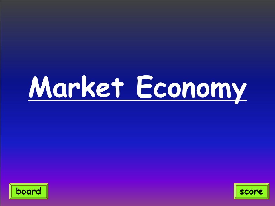 Market Economy scoreboard