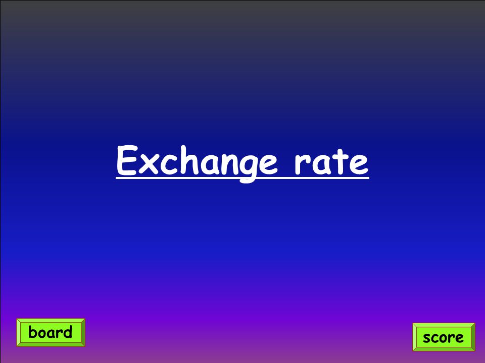 Exchange rate score board