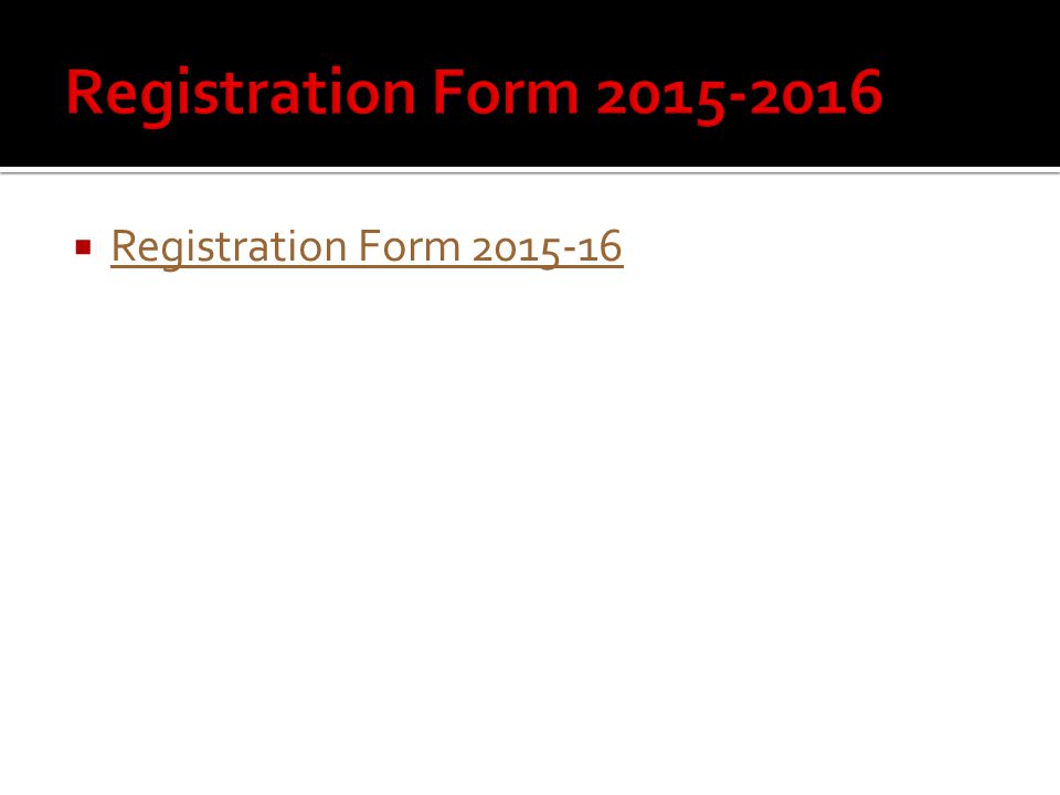  Registration Form Registration Form