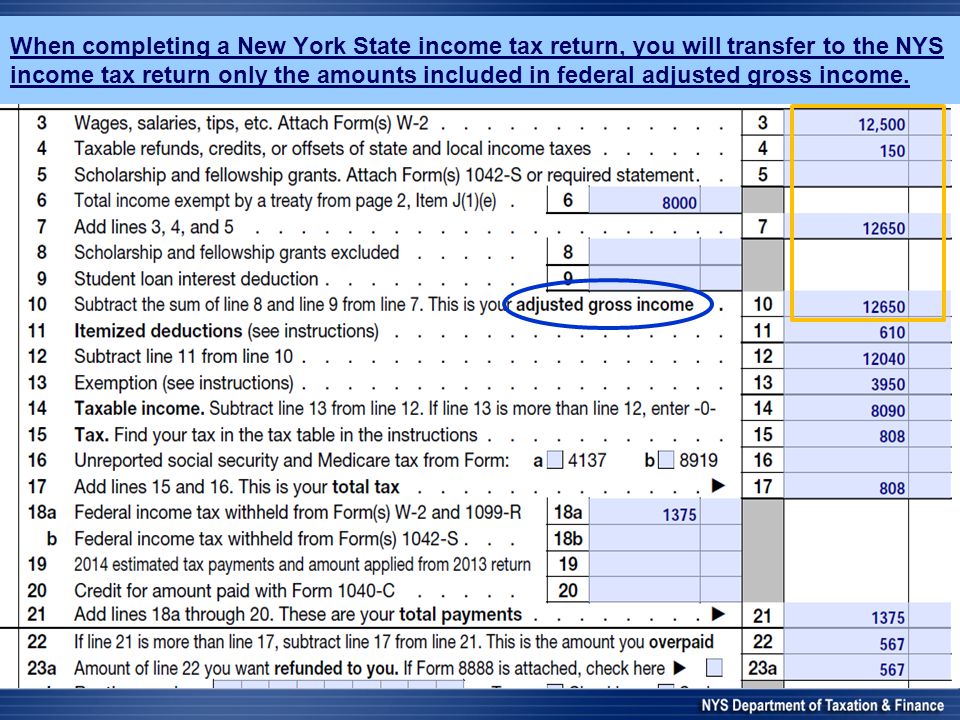 Who is NOT required to file a NY State NR Tax return?  If you did NOT have  any US-source income at all in 2014, you are NOT required to file a