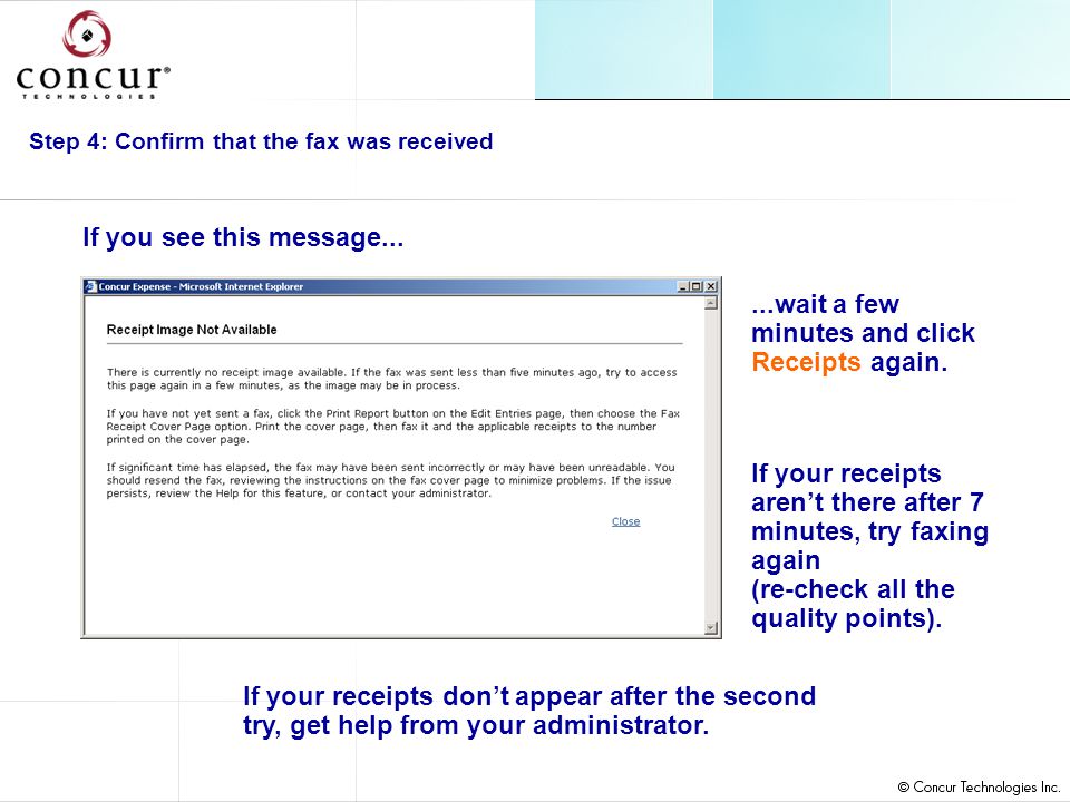 how to fax your receipts concur expense service agenda overview of
