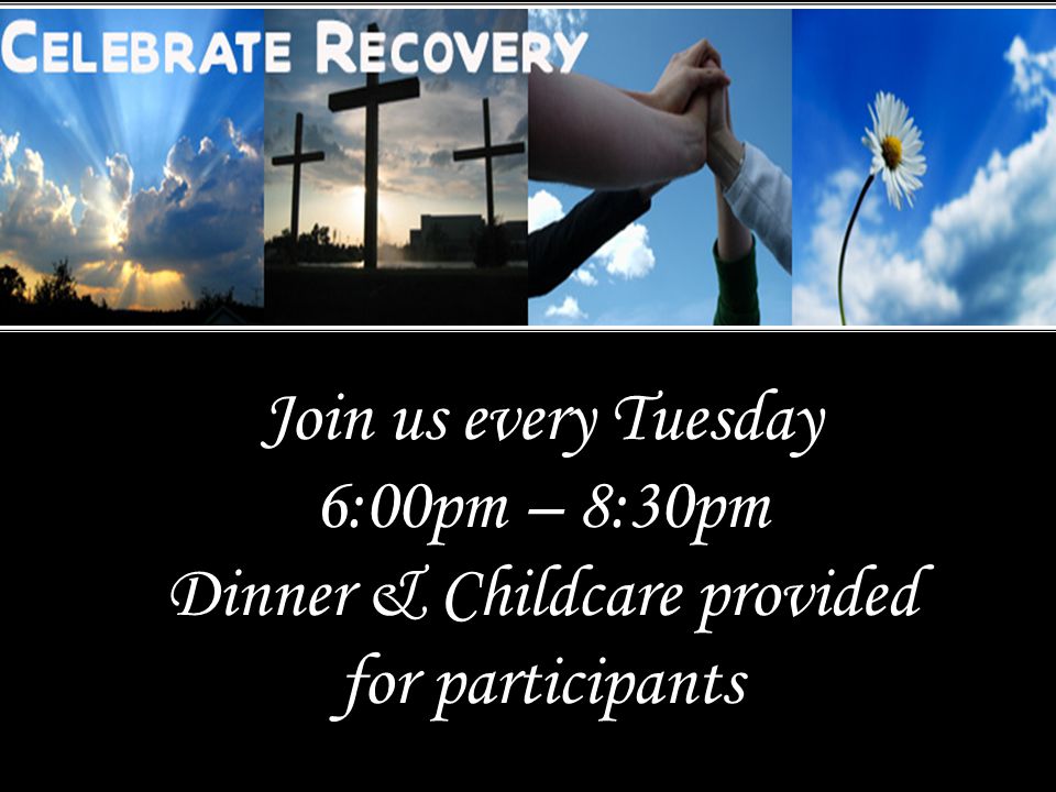 Join us every Tuesday 6:00pm – 8:30pm Dinner & Childcare provided for participants