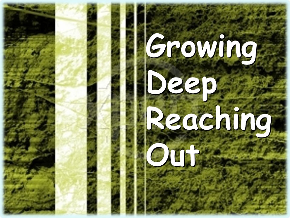 Growing Deep Reaching Out Growing Deep Reaching Out