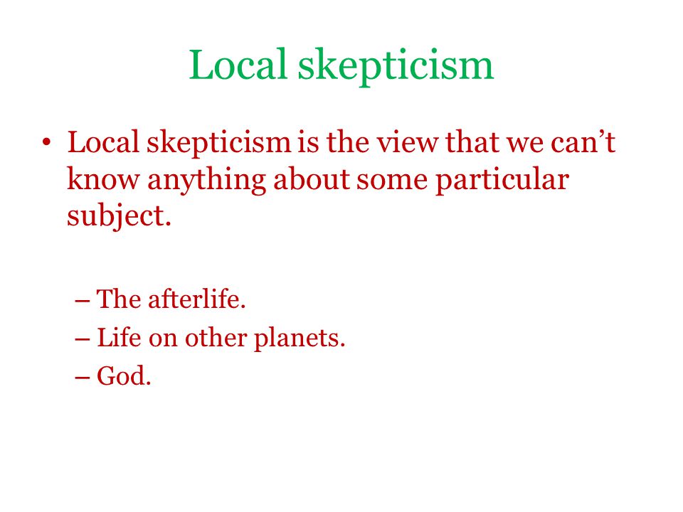 global skepticism