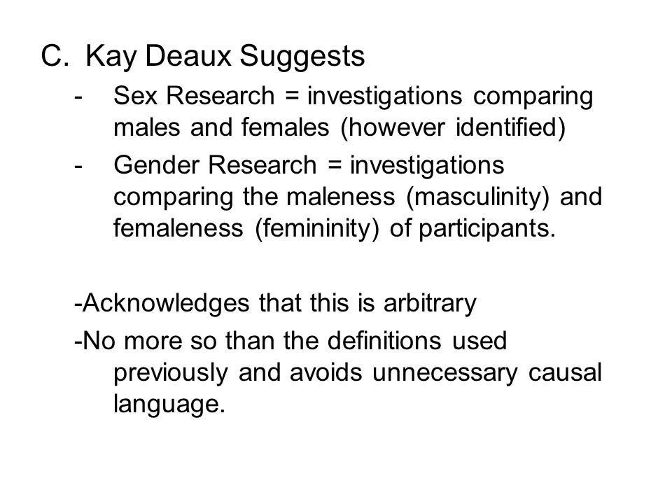 Gender, Sex, Women & Sexual Orientation. I. Defining Sex & Gender A.Traditional Definition 1.Sex = biological differences (genotypic and/or phenotypic) - ppt download - 웹