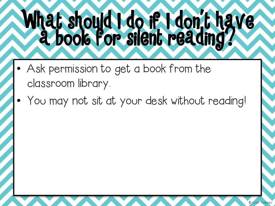 What should I do if I don’t have a book for silent reading.