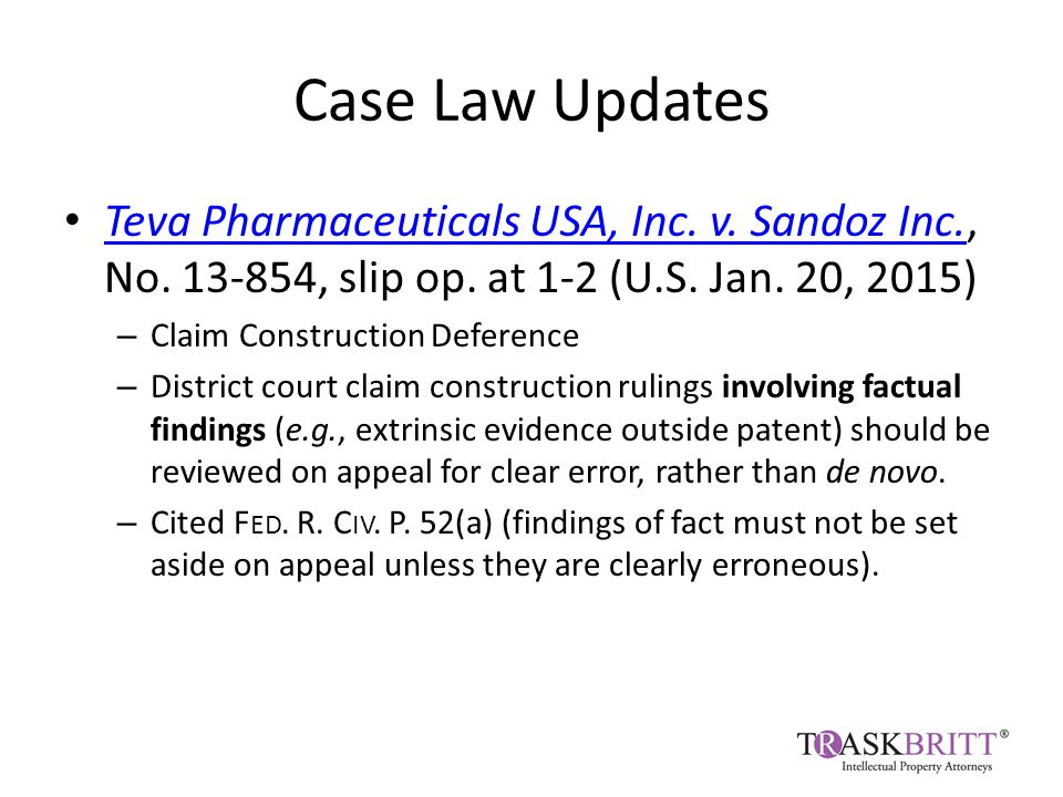 Preliminary Injunctions in Patent Cases. FRCP 65(a) - There is a rule, but  is there a way? - ppt download