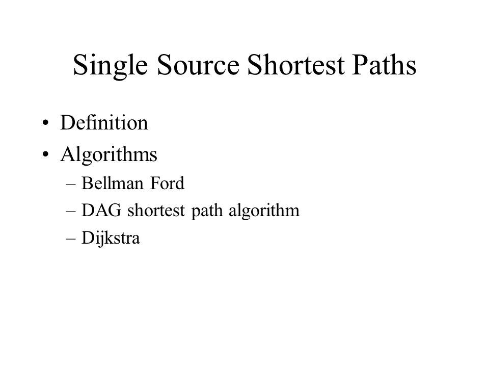 Bellman ford algorithm definitions ppt #5