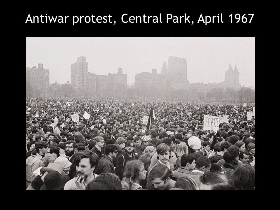 Antiwar protest, Central Park, April 1967