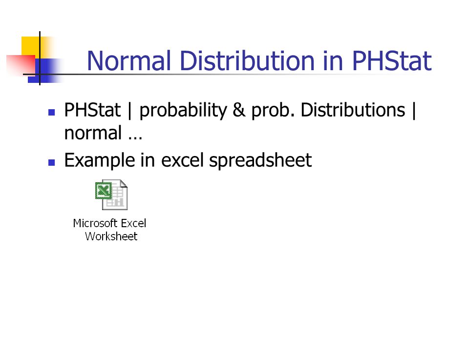 phstat in excel normal probability phstat in excel normal probability