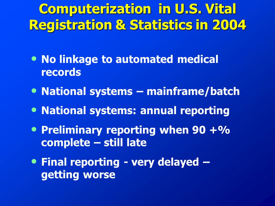 Computerization in U.S.