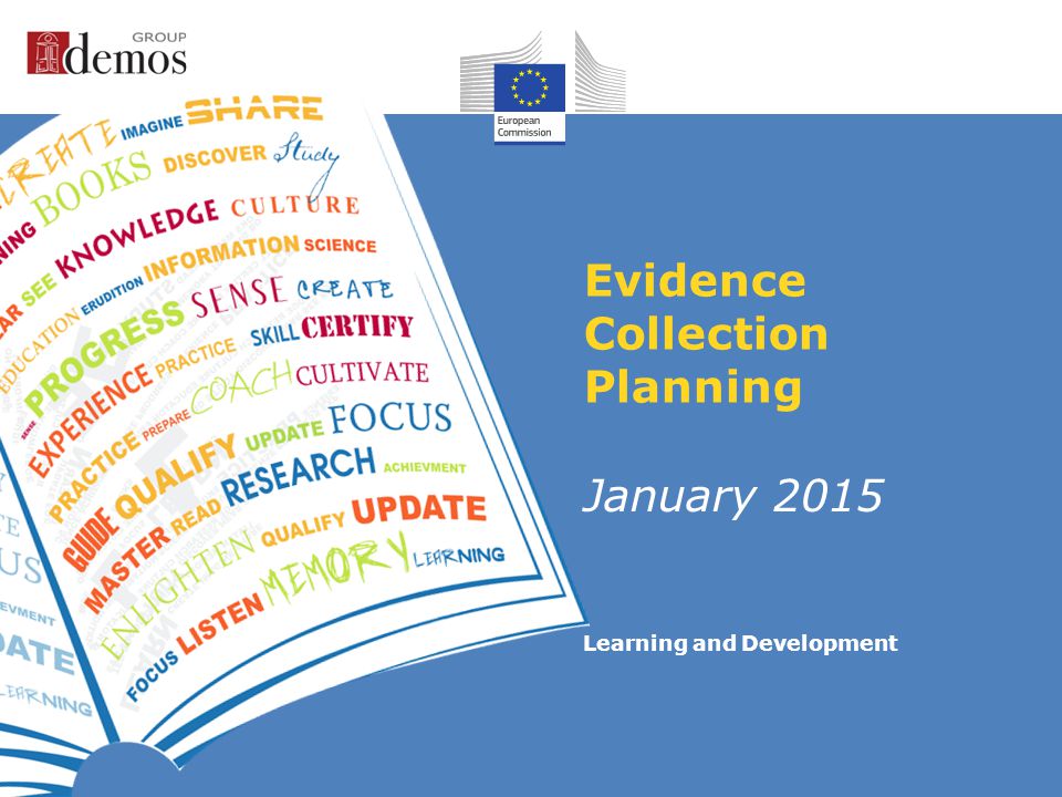 Learning and Development Evidence Collection Planning January 2015