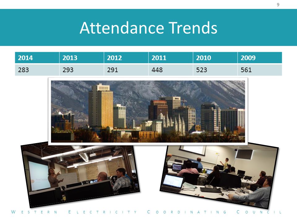 Attendance Trends W ESTERN E LECTRICITY C OORDINATING C OUNCIL